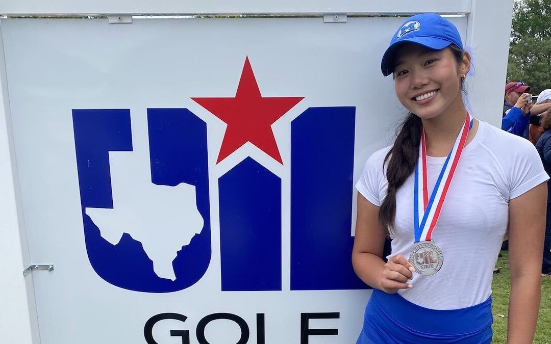 Cao of Midlothian, ‘5A state runner-up and silver medalist,’ takes second place in 5A state championship golf