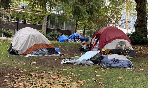 Homeless Camp Rhonda Lives on At New Location