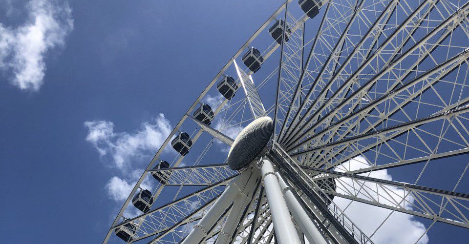 Texas Star Faces Competition de Fair Park en Grandscape Wheel