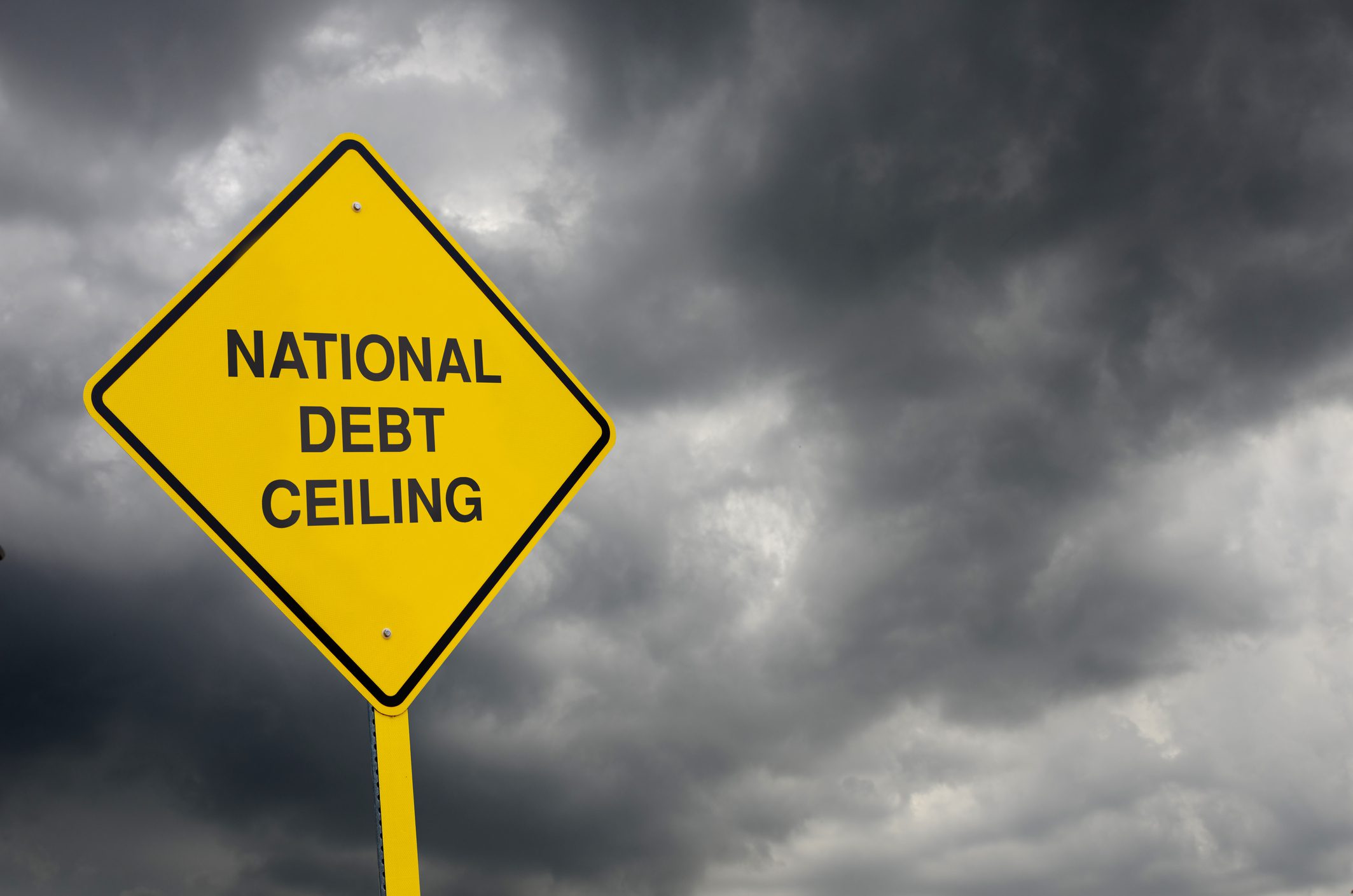 Debt Ceiling Road Sign