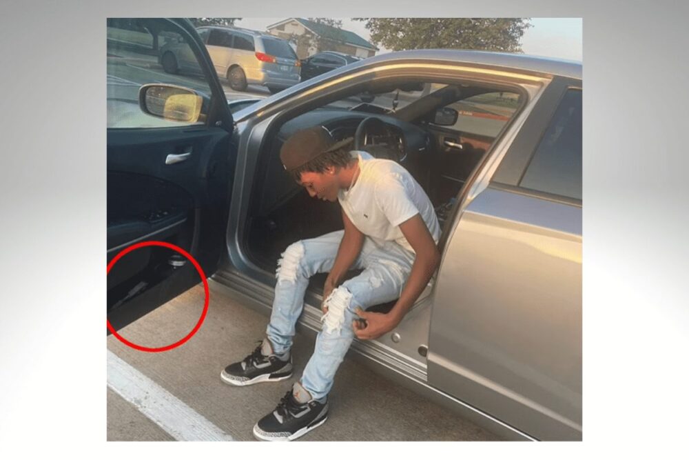 Social Media Picture Captures What Appears to be a Gun in Simpkins Car