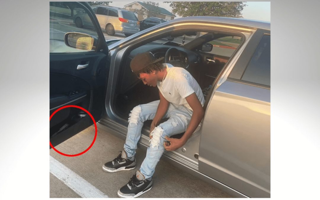 Social Media Picture Captures What Appears to be a Gun in Simpkins Car