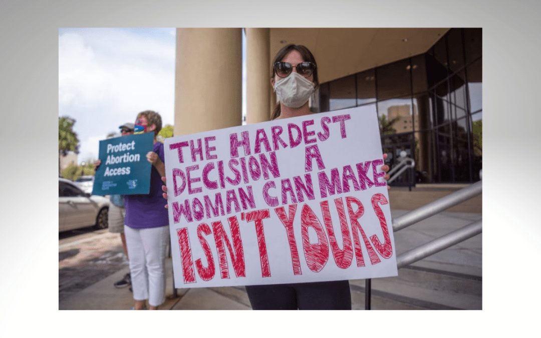 Protesta a favor del aborto en Dallas