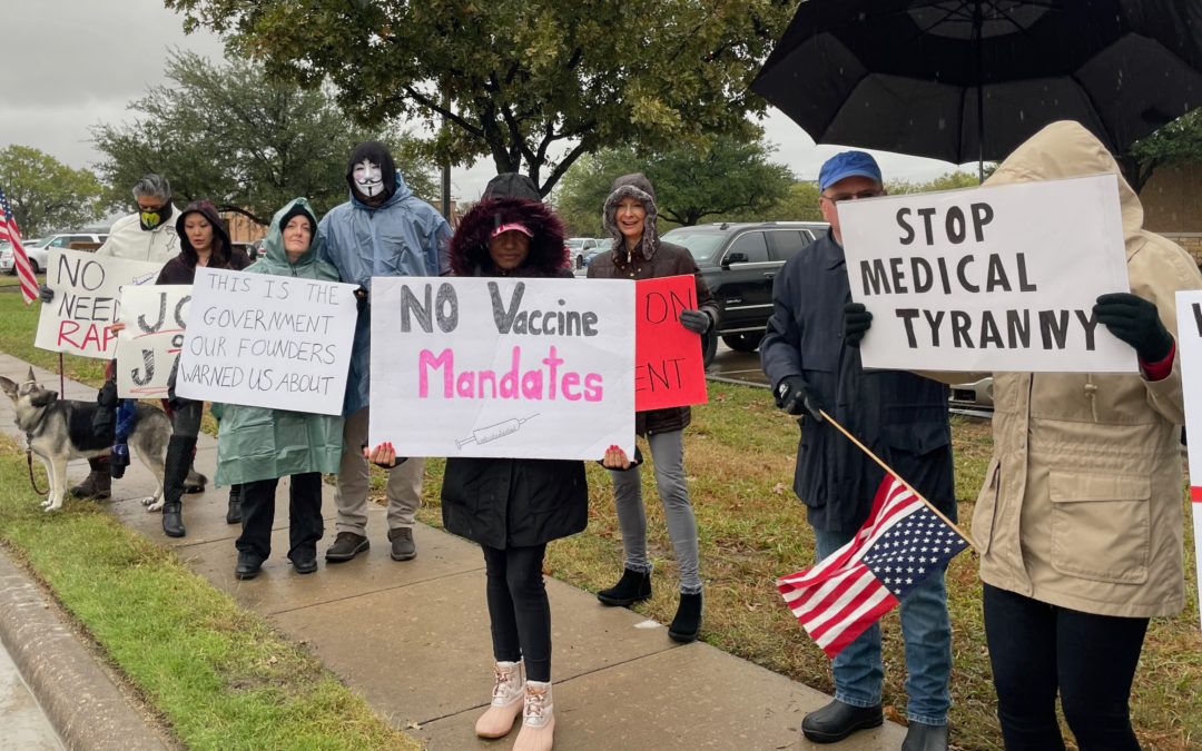 Lockheed Martin Employees Protest Vaccine Mandate
