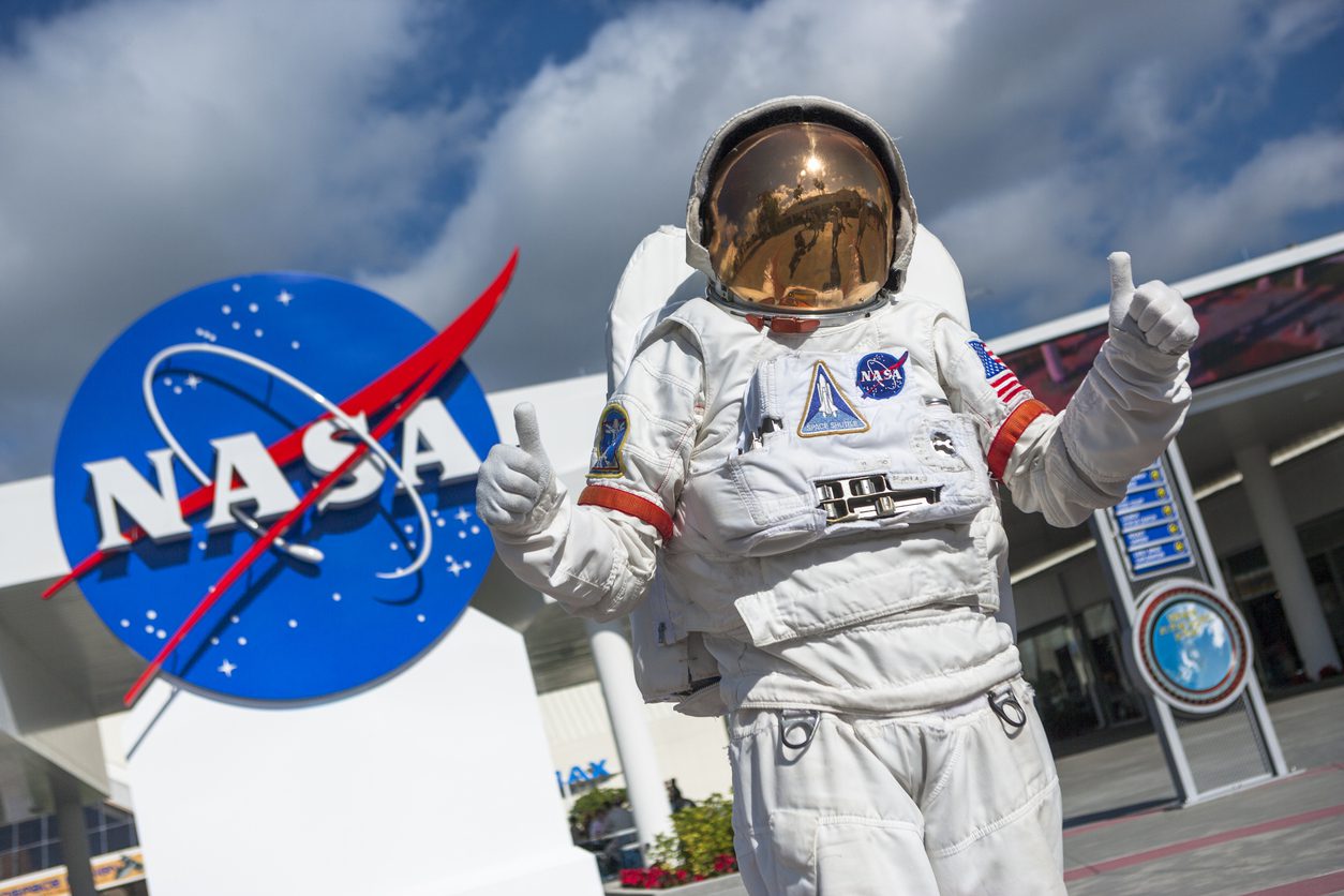 Astronaut and NASA Space Center
