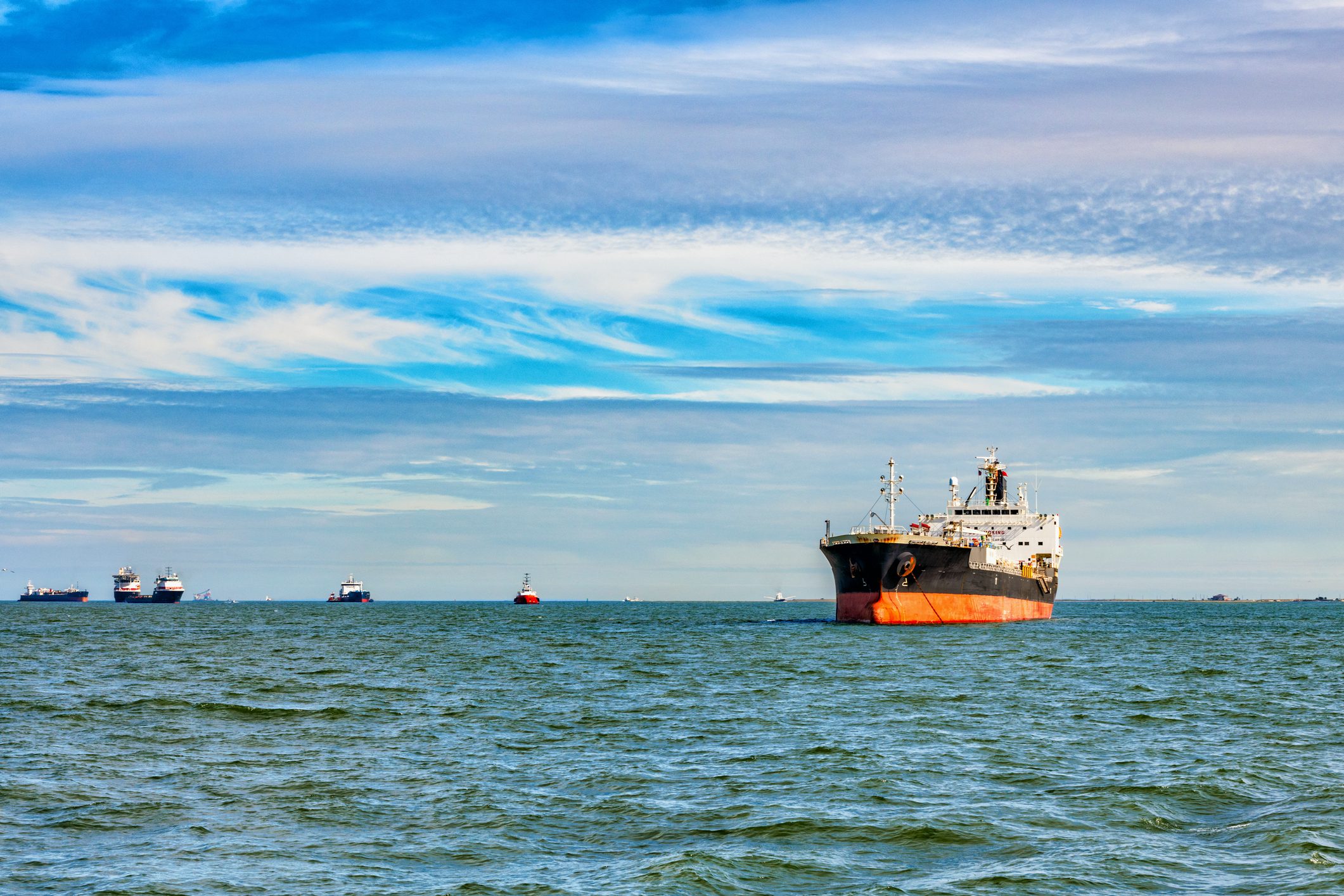 Oil Tanker on Galveston Bay