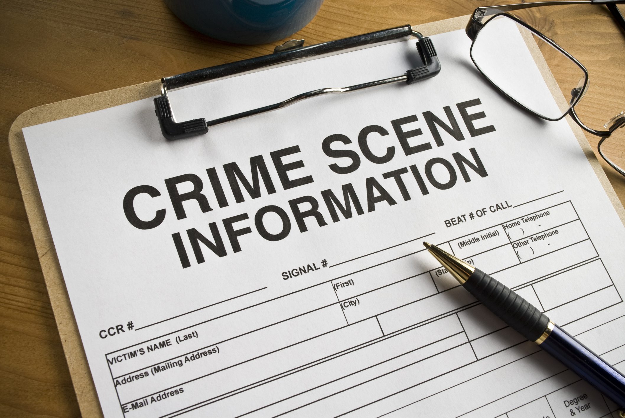 Crime Scene Worksheet
