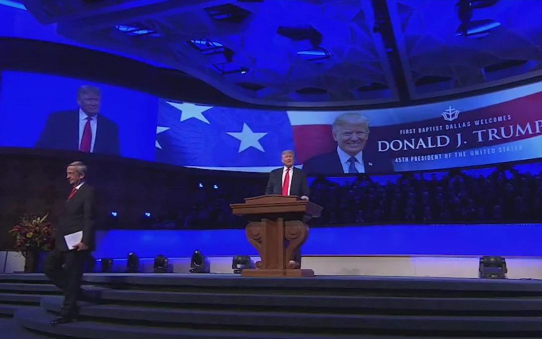Trump Combines Politics with Christmas Message at Area Church