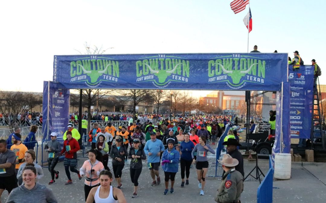 Runners Lace Up For Cowtown Marathon 2022