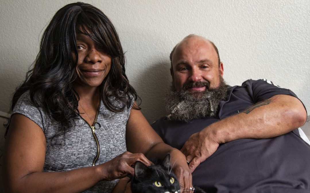 Nonprofit Helps Formerly Homeless Couple Reunite with Pet Cat