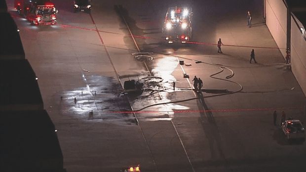 Helicopter Crashes at McKinney National Airport