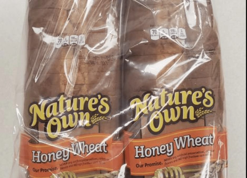 Three Thousand Loaves of Nature’s Own Honey Wheat Bread Recalled