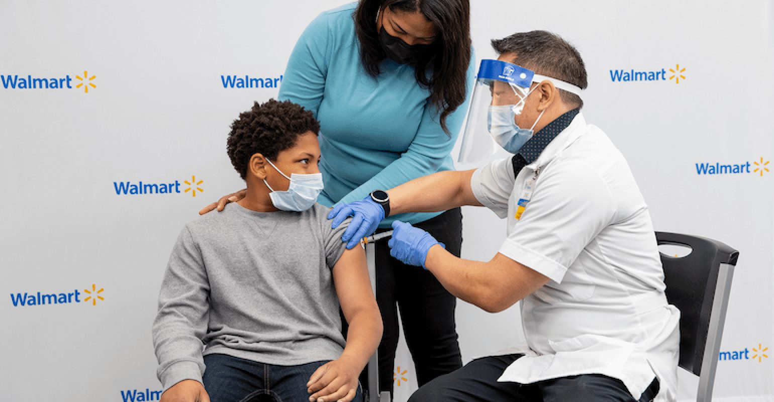Walmart COVID vaccine clinic-school-adolescents