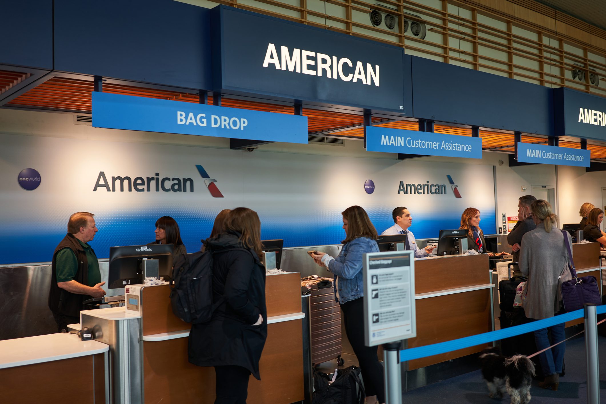 American Airlines Check-in Counter