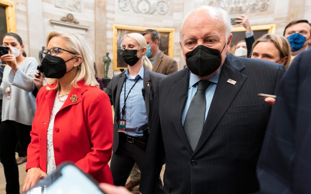 Former VP Dick Cheney and Rep. Liz Cheney Attend January 6 Memorial
