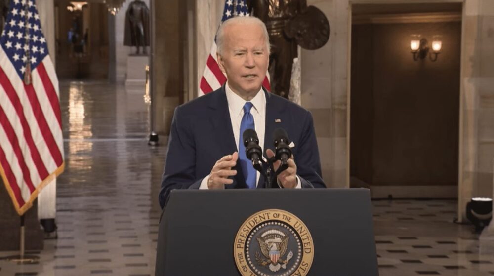 President Biden Gives Speech from U.S. Capitol on January 6 Anniversary