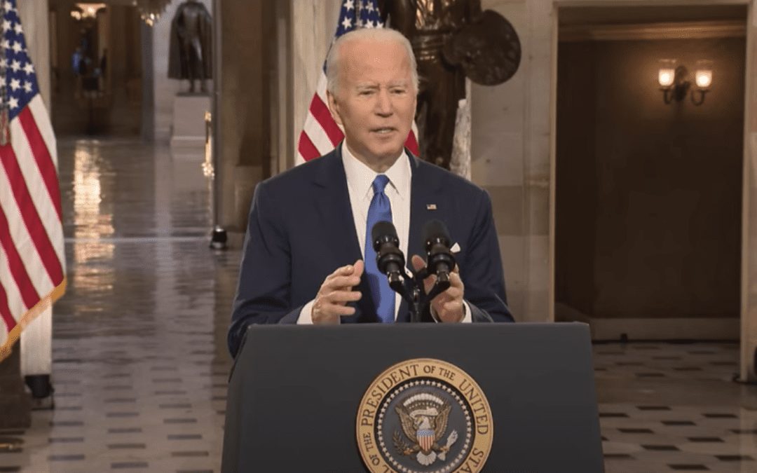 President Biden Gives Speech from U.S. Capitol on January 6 Anniversary