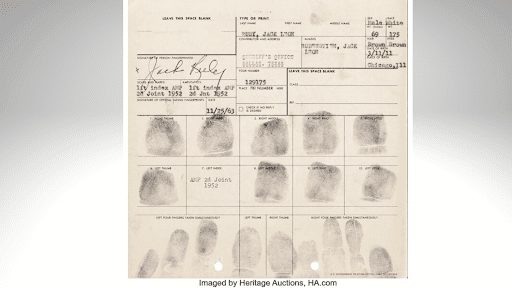 Jack Ruby fingerprints
