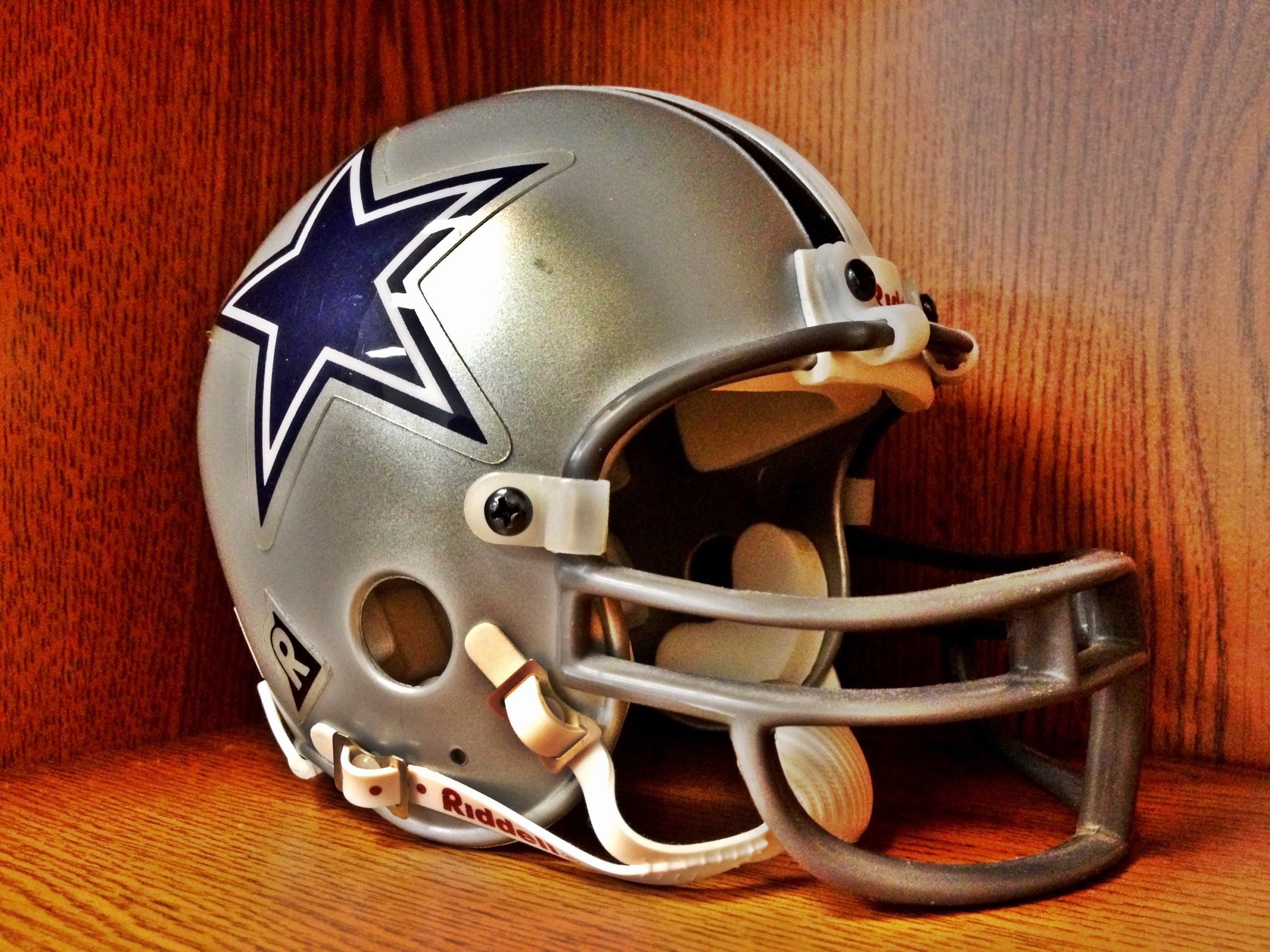 Dallas Cowboys vintage helmet. | Image by ray_explores on Flickr