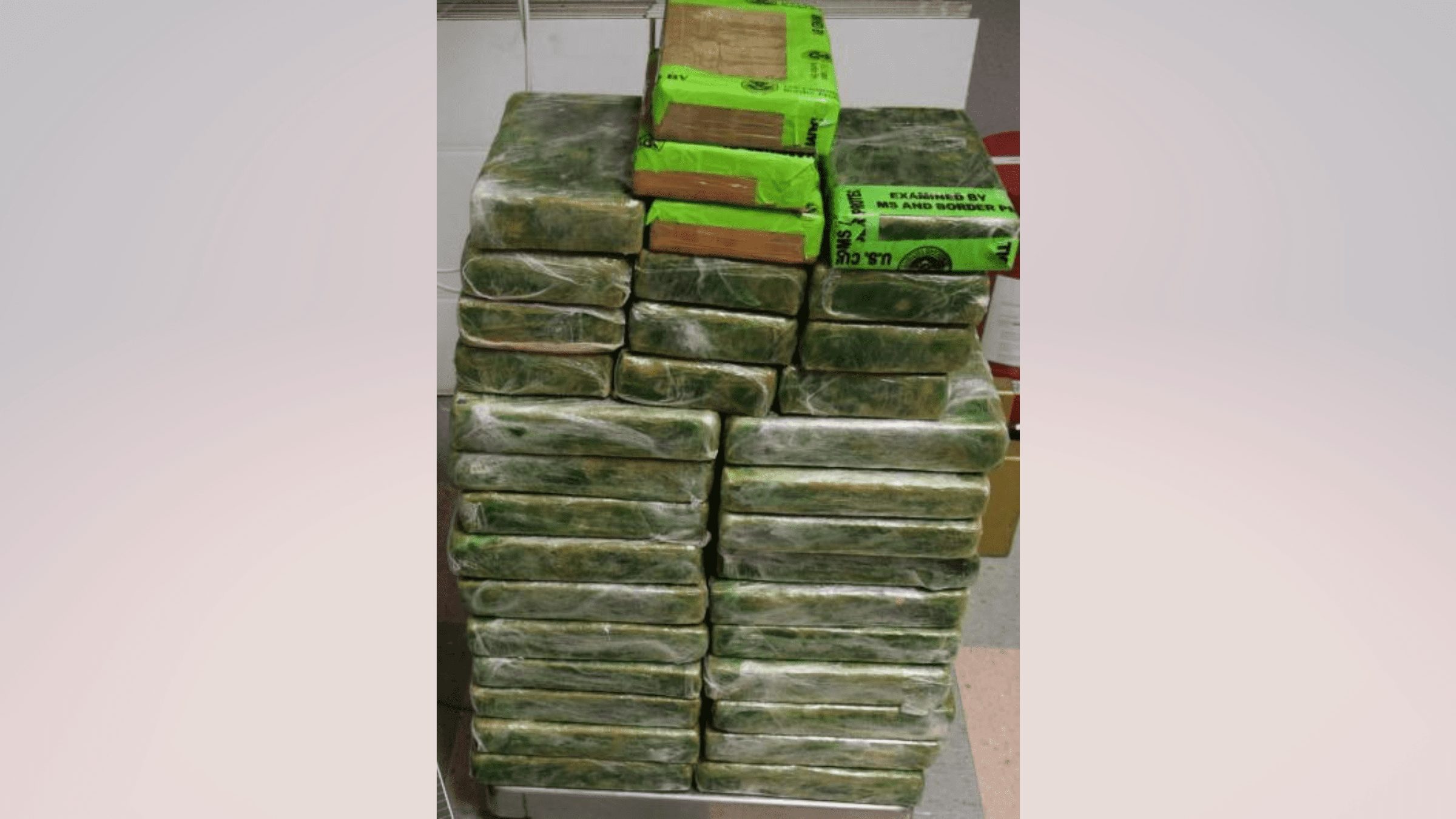 Image of cocaine seized at Los Indios Bridge by CBP | Image by U.S. Customs and Border Protection