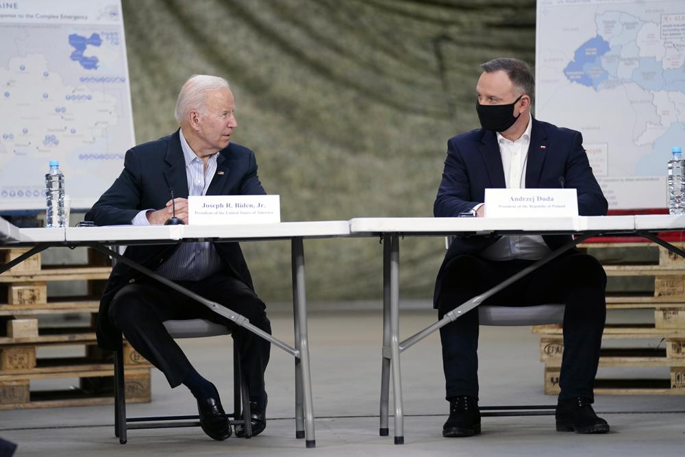 El presidente Biden visita Polonia, Ucrania recupera terreno en Kiev