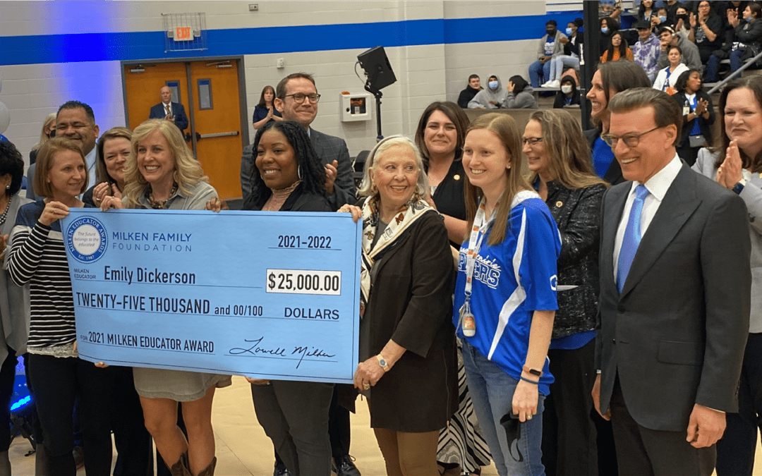 Teacher for Local District Wins Milken Educator Award and $25,000