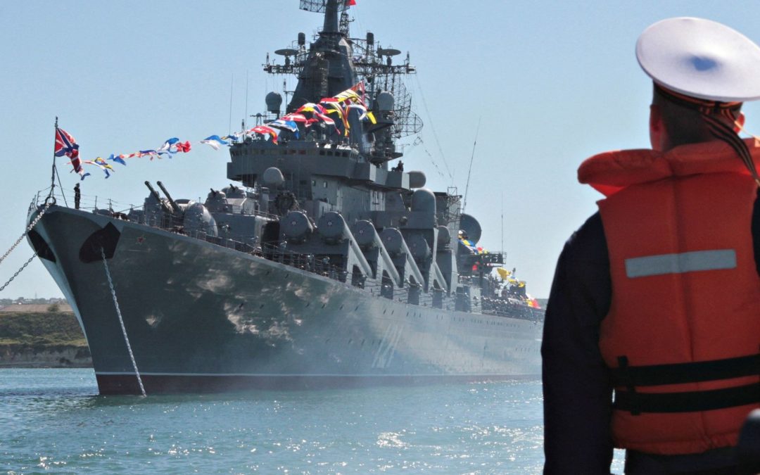 Russian Warship Sinks in the Black Sea