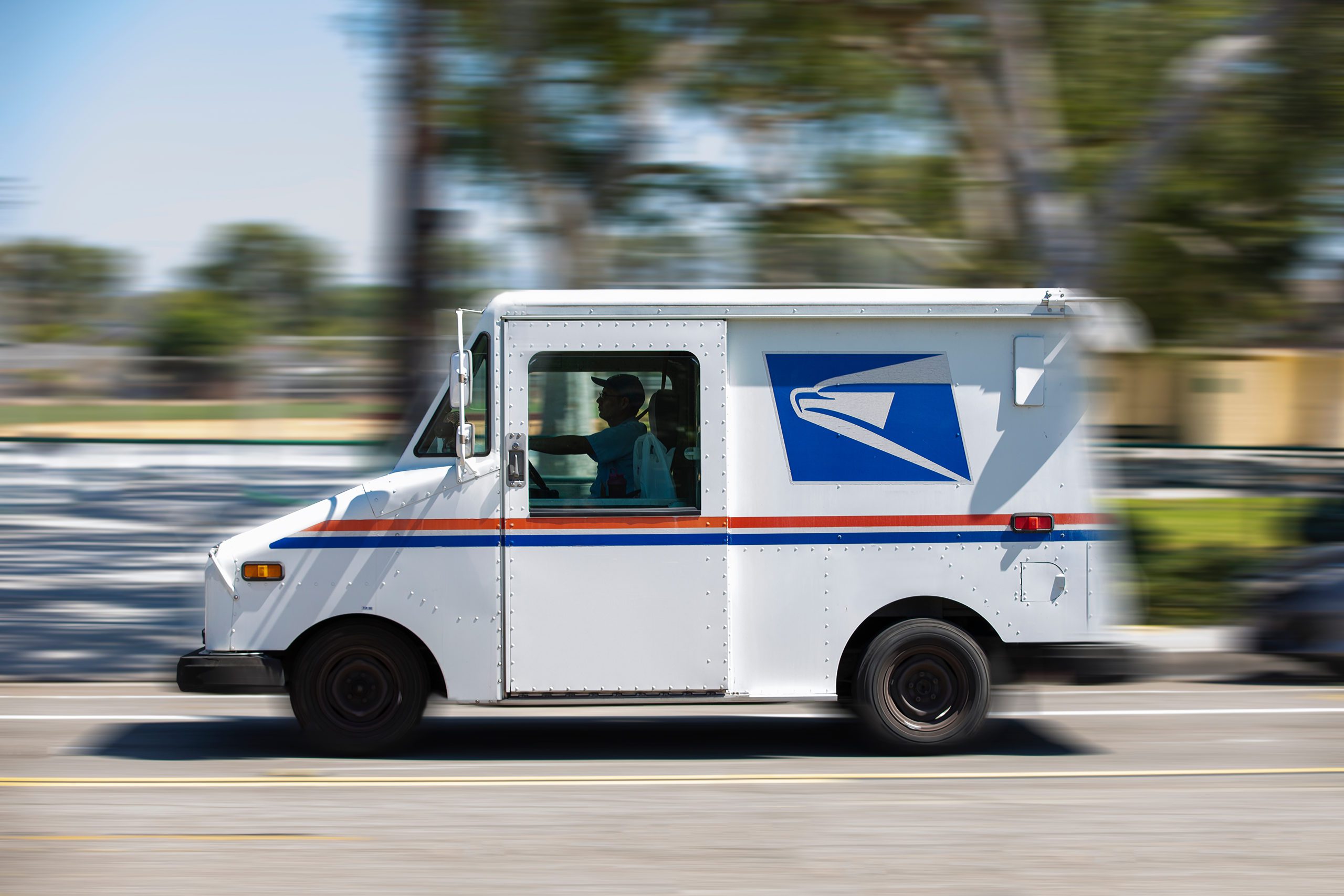 camión del servicio postal