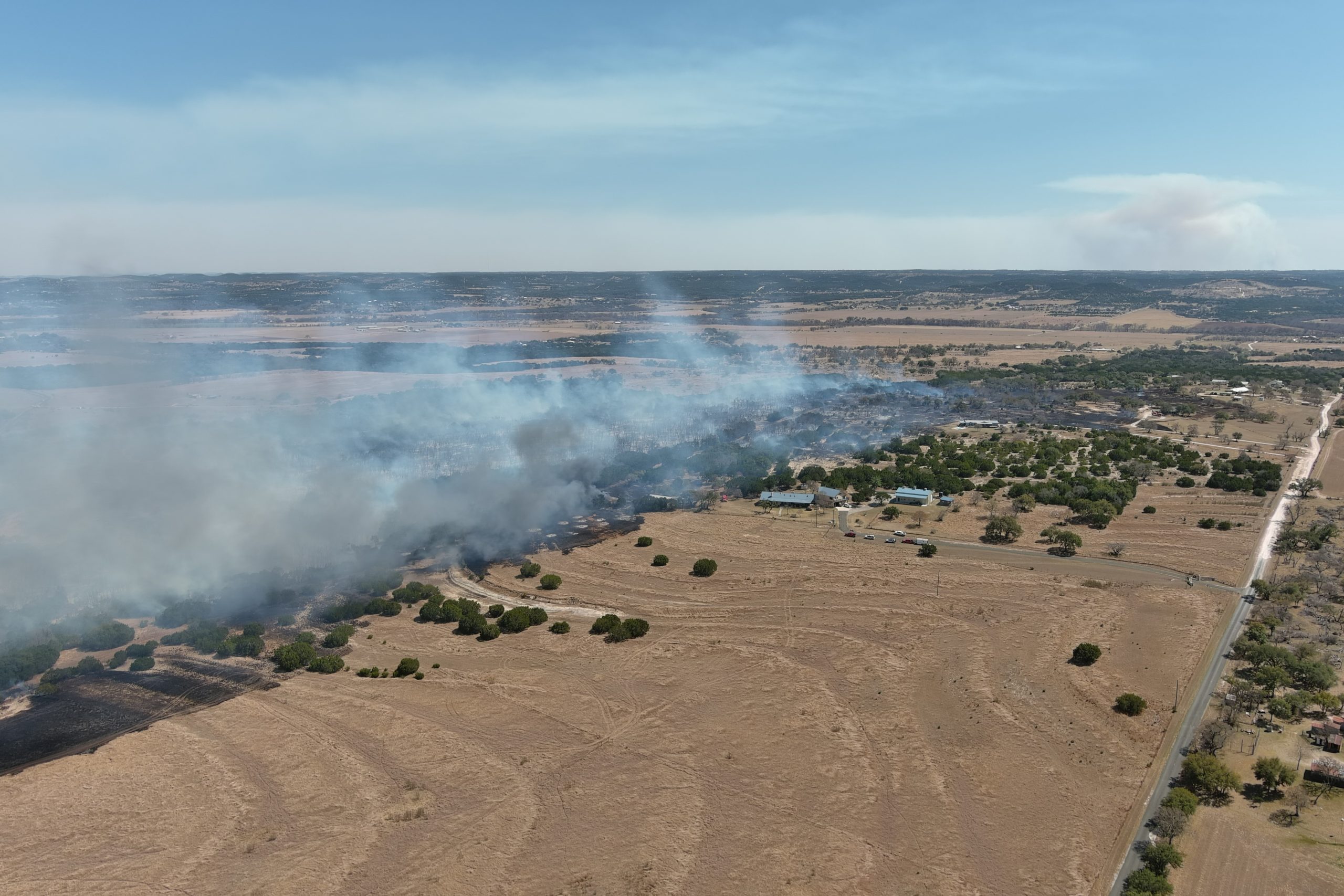 Firefighters Continue to Extinguish Texas Wildfires