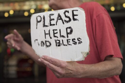 Local City Discourages Panhandling with Signage