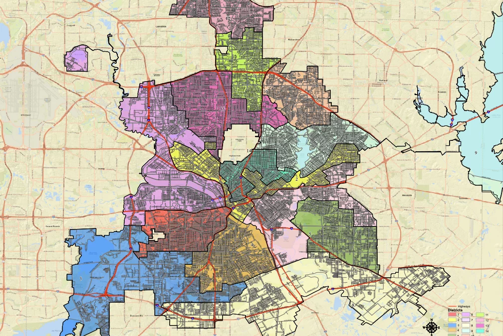 Comité de redistribución de distritos de Dallas aprueba nuevo mapa