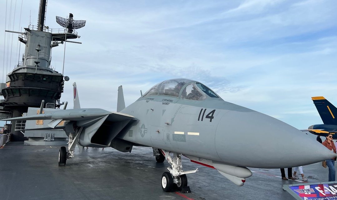 Top Gun Jet Now on Display Aboard USS Lexington