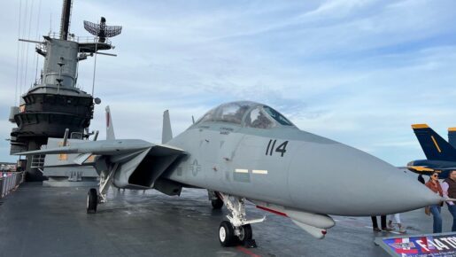 Top Gun Jet Now on Display Aboard USS Lexington