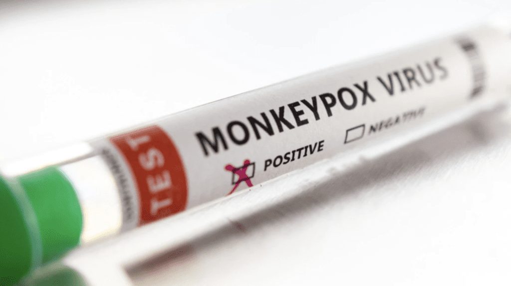 Positive Monkeypox Test Tube
