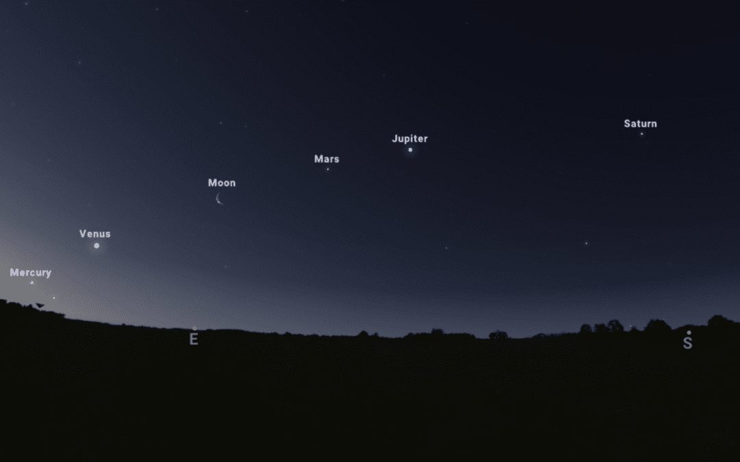 June Night Sky Offers Rare Parade of Five Planets