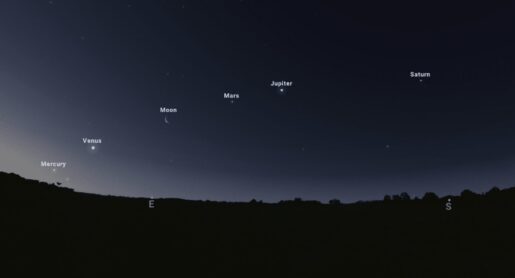 June Night Sky Offers Rare Parade of Five Planets