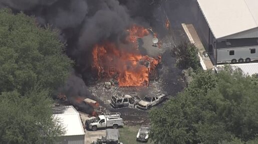 Tarrant County Standoff Ends in Flames