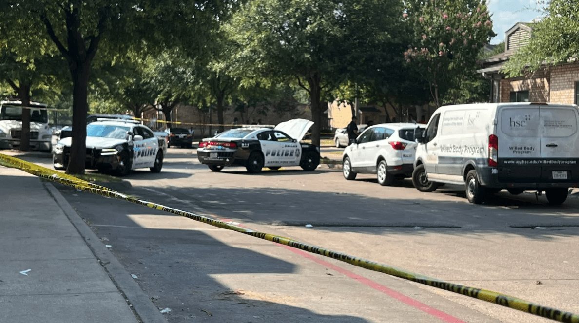 Dallas Police On Scene of Fatal Shooting