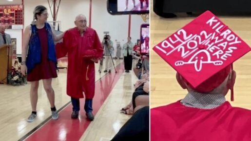 WWII Vet Graduates From Texas High School at 98
