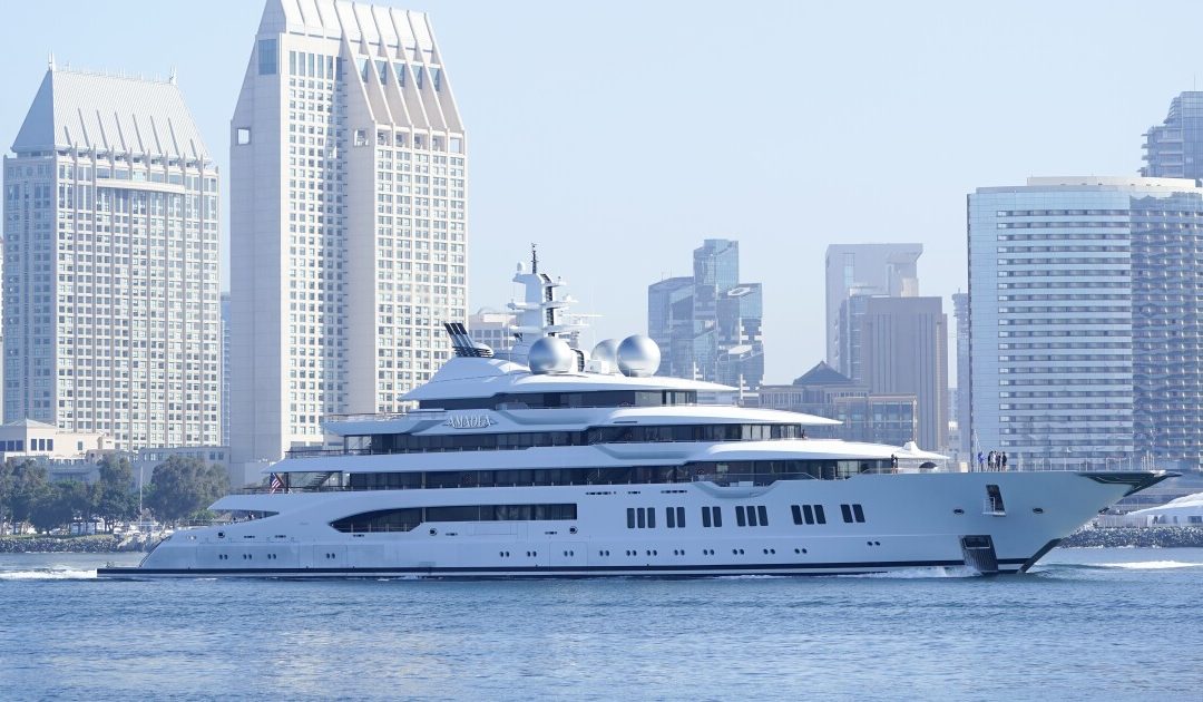 Russian Superyacht Seized by U.S. Arrives in American Port