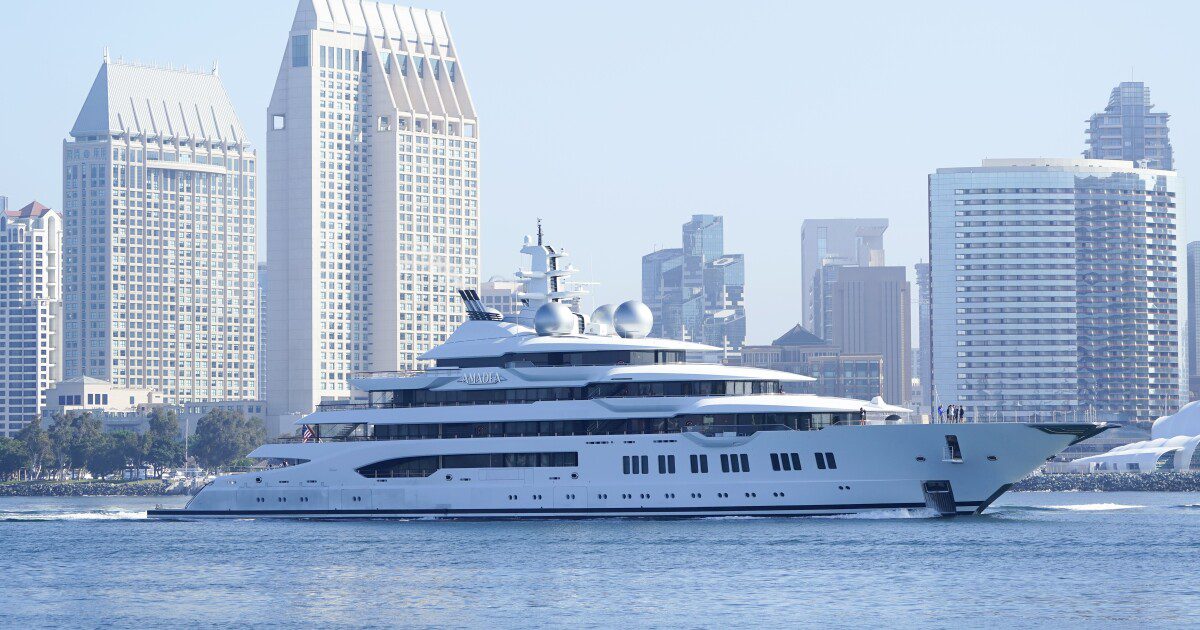 $300 million superyacht the U.S. seized in May from a sanctioned Russian oligarch