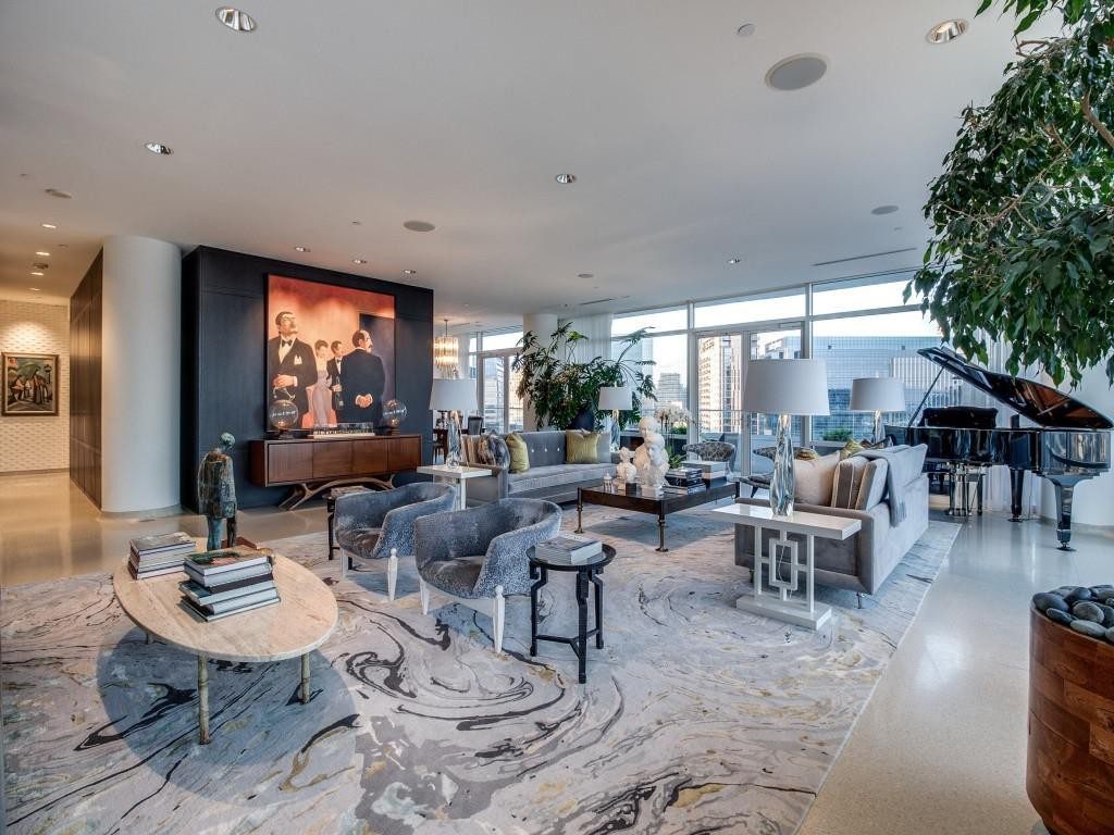 Full living space view of this 2430 Victory Lane condominium. | Image by Douglas Elliman