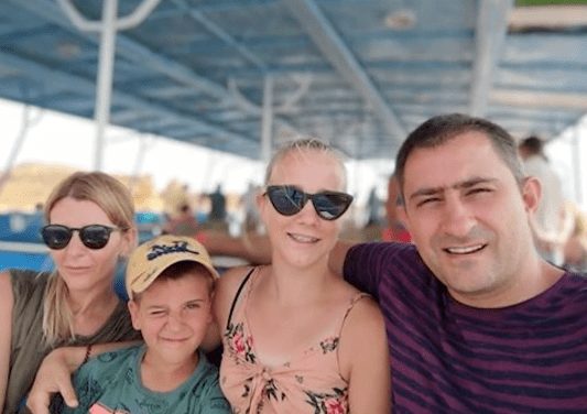 Irina and Oleg Shulzhenko with their children Stacy and Matthew