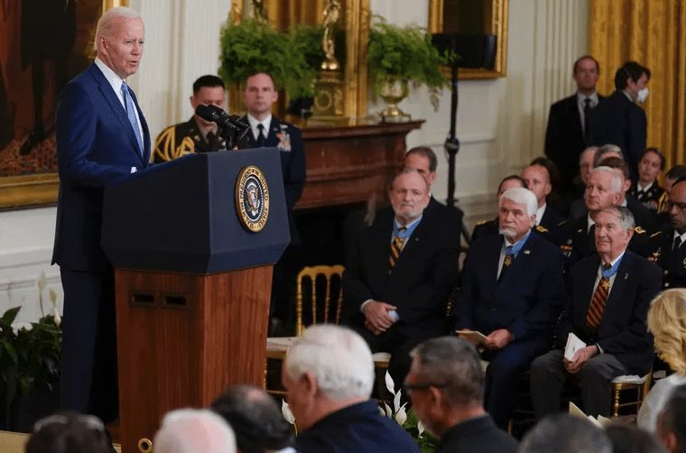 Biden Awards Medal of Honor to Four Vietnam Veterans