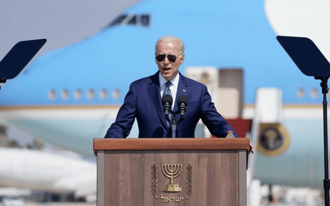 Joe Biden comienza viaje por Medio Oriente en Israel
