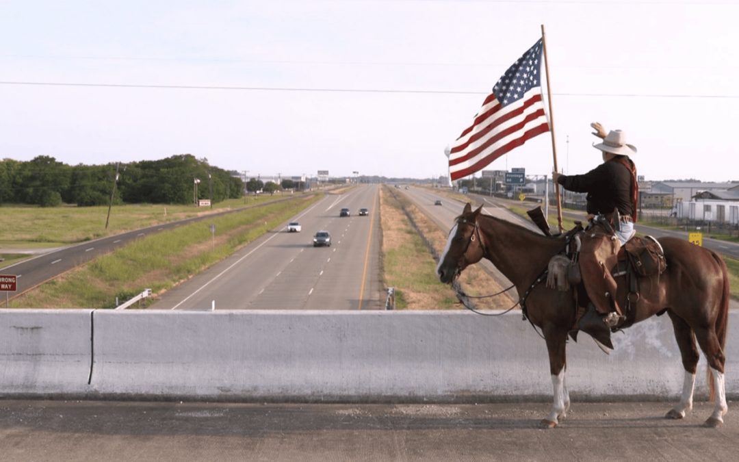 Ellis County Cowboy Spreads Happiness on the Highway
