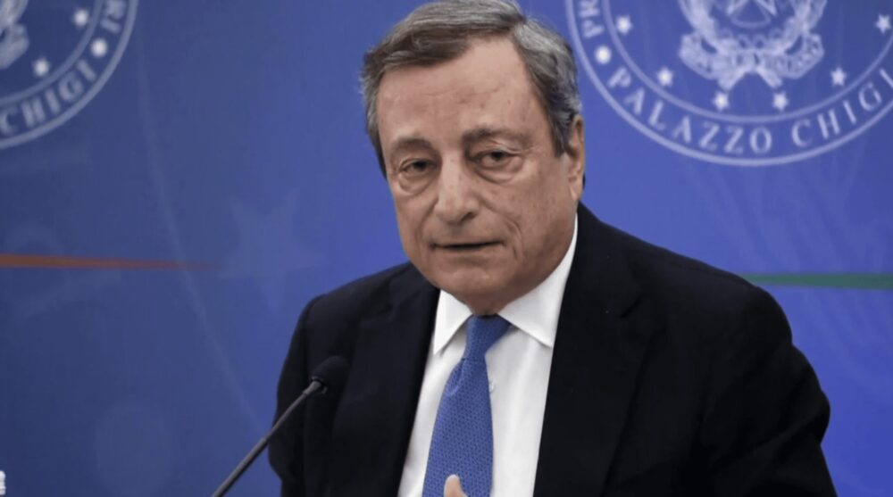 Italian Prime Minister Mario Draghi Announces Resignation