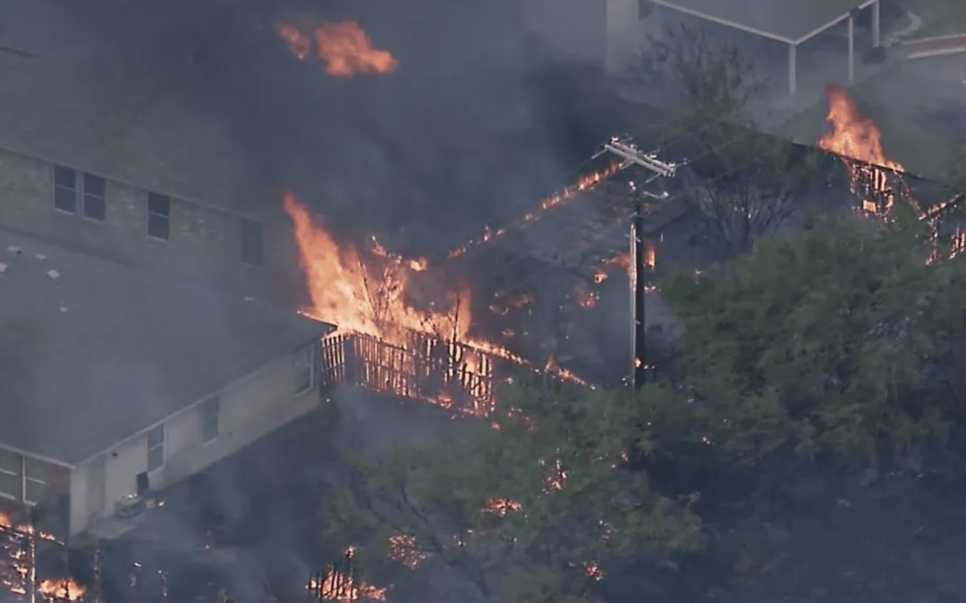Grass Fire Burning in Dallas County Has Destroyed Several Homes