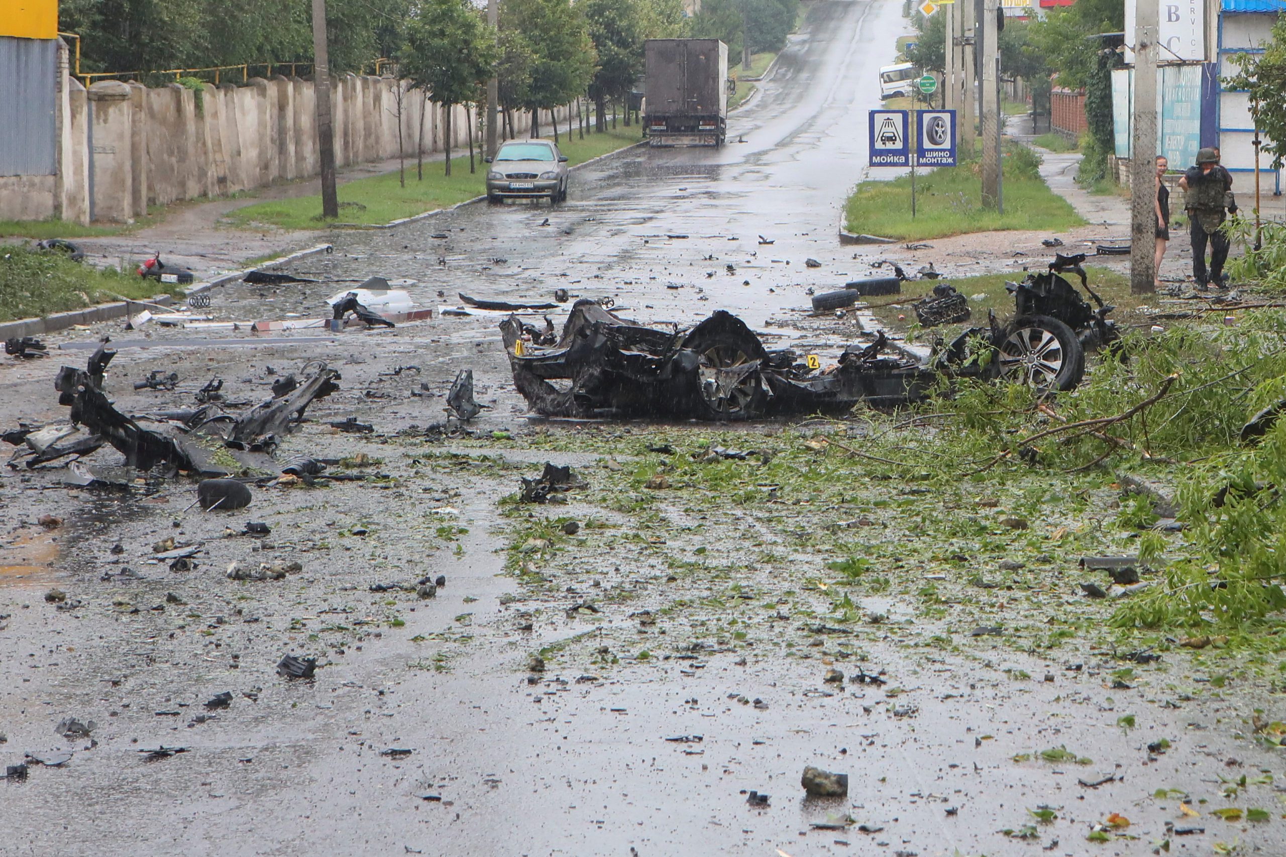 Car Bomb Kills Leader of Russian-Occupied Ukrainian Settlement