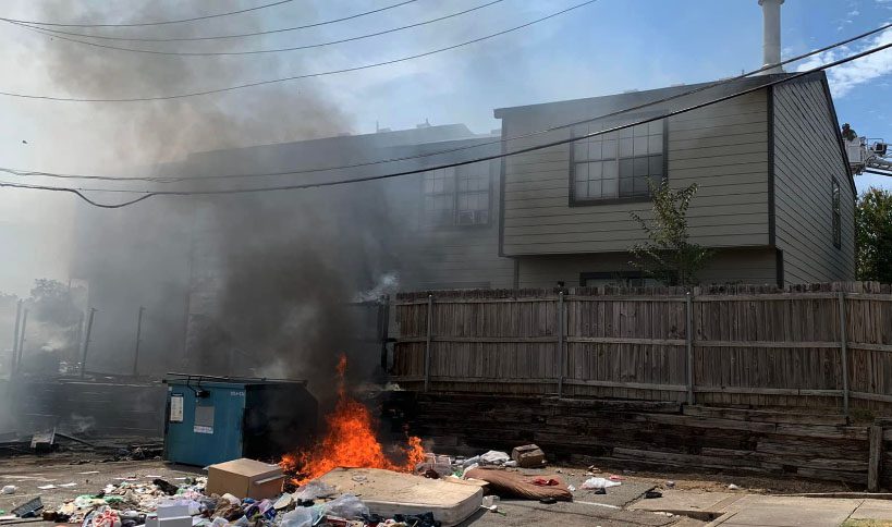 Excess Trash Blamed for Local Apartment Fire